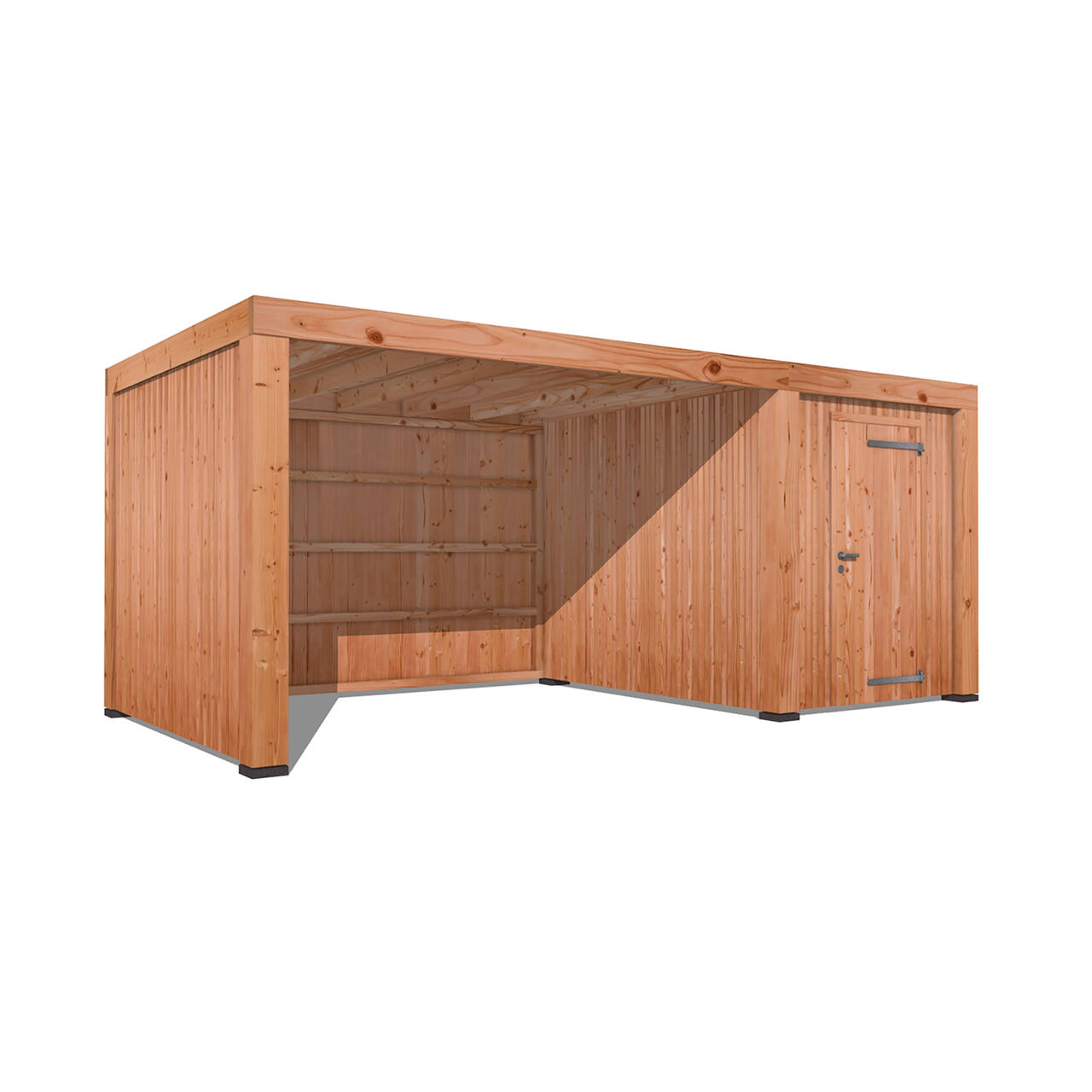 Douglas Overkapping Strak 3x6m. | Type 23 met schuur